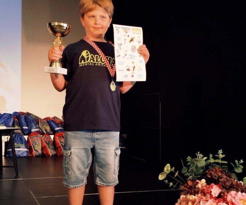 Josip Kosmat državni prvak u ALOHA Mentalnoj aritmetici