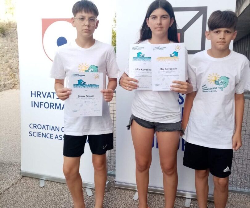 Naši učenici na 34. kampu mladih informatičara Hrvatske