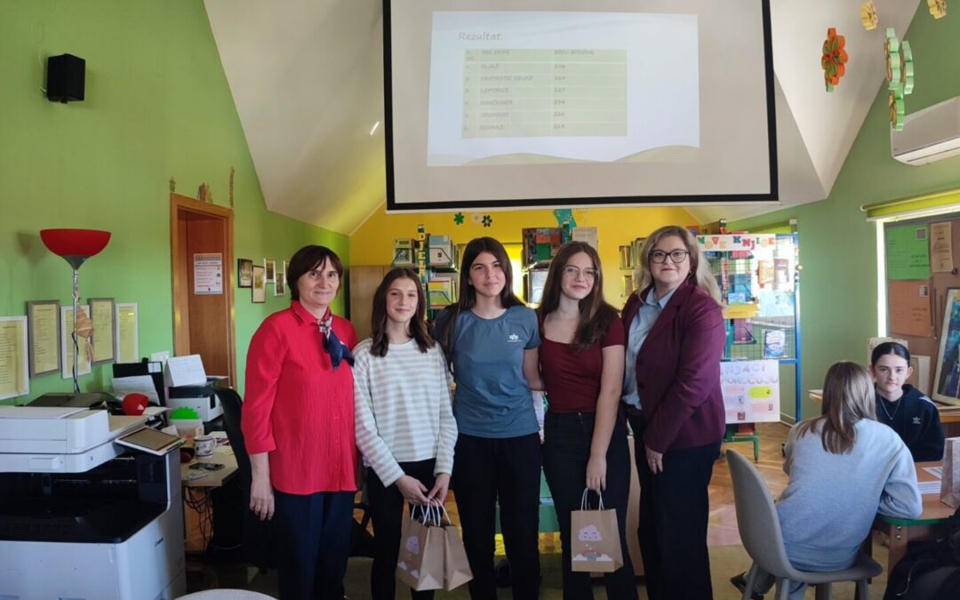 Drugo mjesto naših učenica na Županijskom Pub kvizu